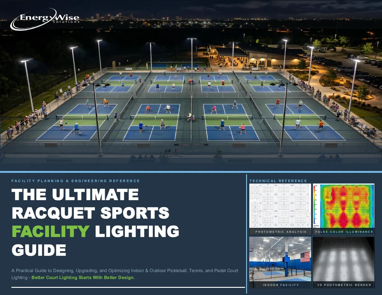 Racquet Sports Facility Lighting Guide reference image from the current site